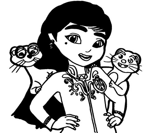 24 Mira, Royal Detective Coloring Pages - ColoringPagesOnly.com