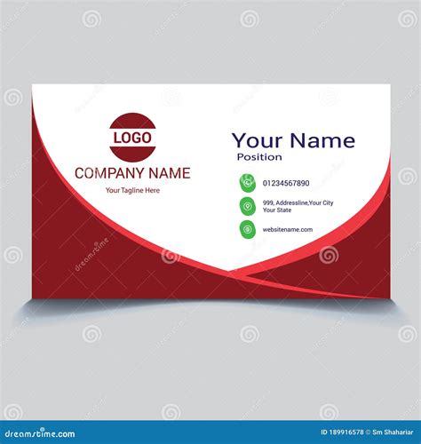 Print Ready Professional Visiting Card Design Vector Stock Vector - Illustration of finance ...