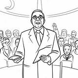 Pastor Preaching In Church Coloring Page  Pagescom sketch template
