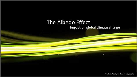 Final the albedo effect