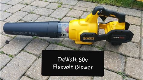 DeWalt 60v Flexvolt Blower Review - YouTube