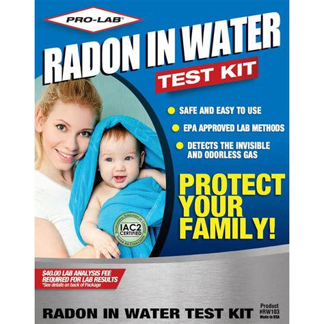 PRO-LAB Radon in Water Test Kit-RW103 - The Home Depot