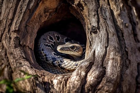 Premium Photo | A snake in a tree