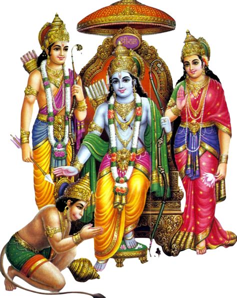 Download Transparent God Rama Png Image Freeuse Library - Ram Sita ...