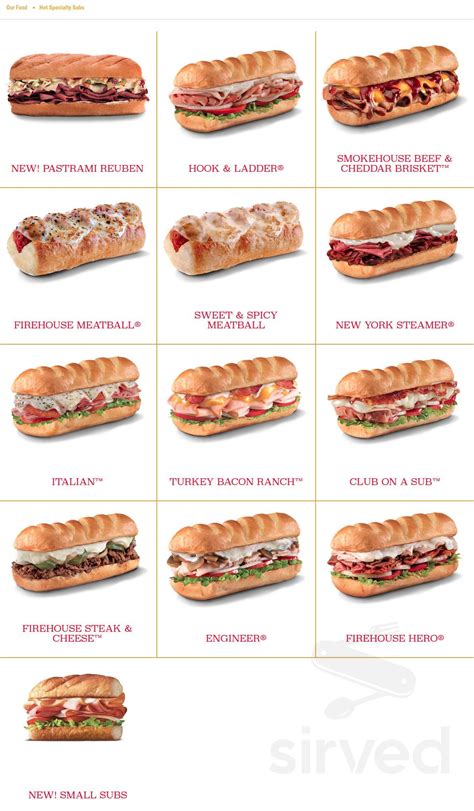 Firehouse Subs N. Charleston menu in North Charleston, South Carolina, USA