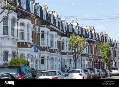 Victorian terraced houses norroy road putney borough of wandswor hi-res ...