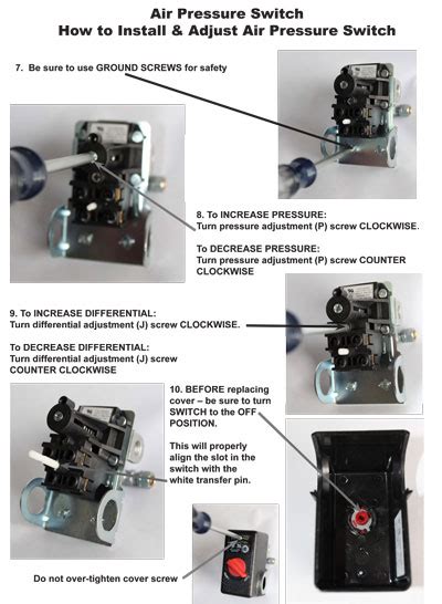 How to Install & Adjust an Air Pressure Switch