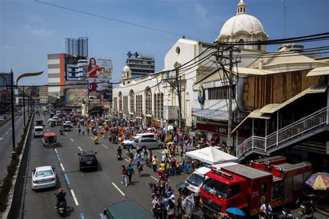 Quiapo, Metro Manila, Philippines - Devotees Pack the Street Near ...