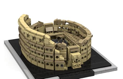 I built the Roman Colosseum in LEGO Architecture style | Rebrn.com