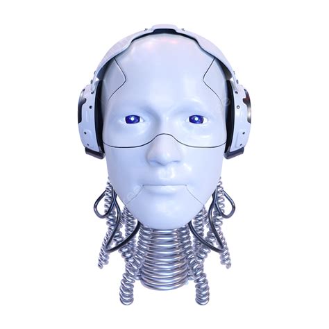 Robots 3d PNG, Robot Head White 3d Metal Texture, Robot Head, Mechanical, White PNG Image For ...
