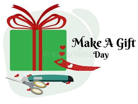 Make a Gift Day, Idea for Horizontal Poster, Banner, Flyer or Placard ...