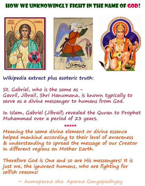 St. Gabriel (Gavril, Jibrail, Shri Hanumana) is known typically to serve as a messenger to ...