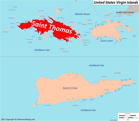 Saint Thomas Map | United States Virgin Islands | Detailed Maps of ...