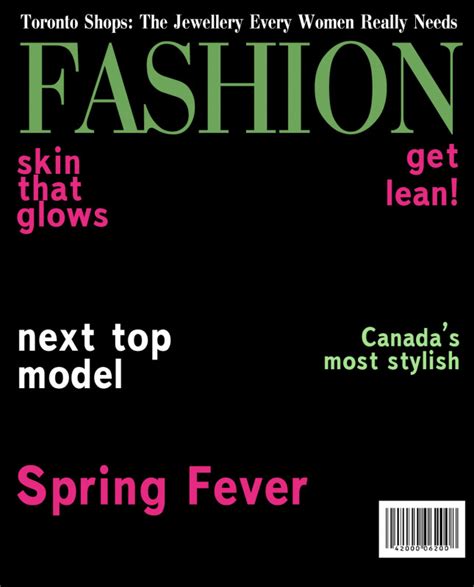 Blank Magazine Template Psd New 014 Magazine Fashion Full Cover ...