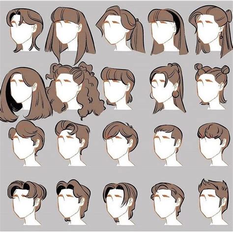 Art Tutorials on Instagram: "Some hair references ️ From @cheriiart SUPPORT THE ARTIST!! 👩‍🎨👈 ...