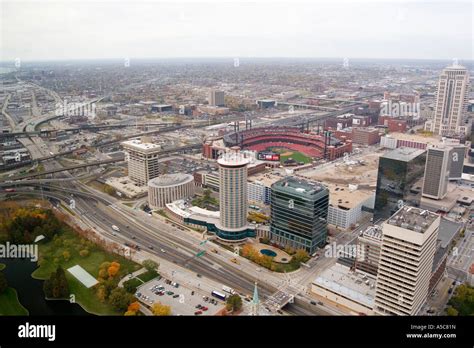 St Louis Missouri MO USA The view from the Gateway Arch observation ...