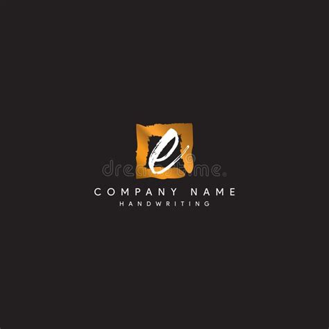 Signature E logo vector stock vector. Illustration of creative - 126047801