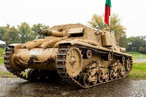 WW2 Italian Tank at Militalia 2021 in Milan, Italy Editorial ...