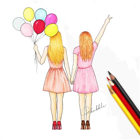 Best Friends Forever Drawings | Free download on ClipArtMag