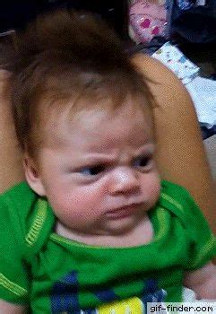 Very grumpy baby refuses to stop scowling – Find and Share Funny ...