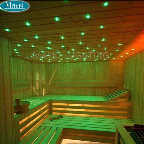 Maykit 2016 Optical Fiber Led Sauna Light Using High Quality 1.0mm End Emitting Cable With Black ...