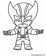 Wolverine Free Coloring Page  Printable Pages sketch template
