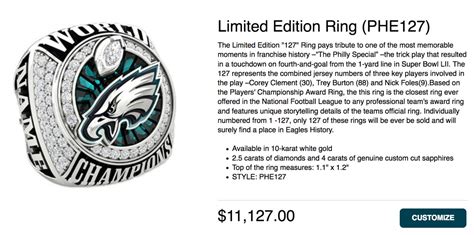 Here’s how you can get your own Eagles Super Bowl ring - Bleeding Green ...