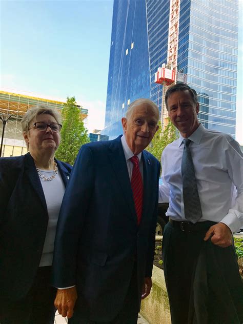 Arne Sorenson, Bill Marriott, & 's new GM in front of the hotel in ...