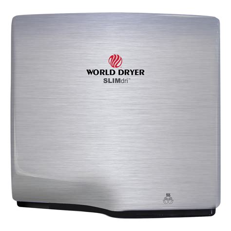 WORLD DRYER SLIMdri Hand Dryer, Stainless Steel, Brushed -WRLL973A - Walmart.com - Walmart.com