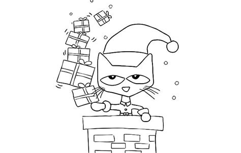 Top 21 Free Printable Pete The Cat Coloring Pages Online | Christmas coloring sheets, Christmas ...