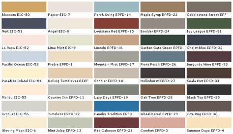 Behr Paints - Behr Colors - Behr Paint Colors - Behr Interior Paint, Chart, Chip, Sample, Swatch ...