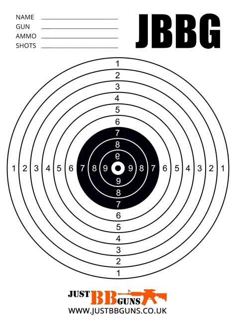 Printable Bb Gun Targets