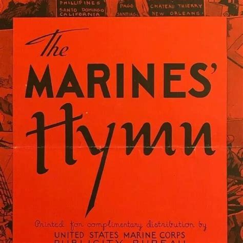 VINTAGE WWI SHEET Music U.S. Marine Corps Publicity Bureau's "Marines' Hymn" $24.99 - PicClick