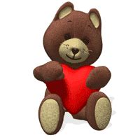 GIF Ani: Cute Heart Bear