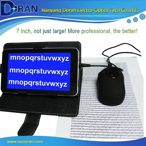 Electronic Magnifier with LED Lights Low Vision 7 inches Video ...