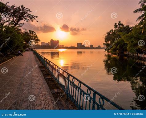 West Lake, Hanoi, Vietnam stock photo. Image of nature - 170572964