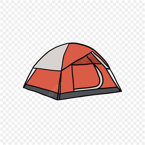 Camp Tents Clipart Vector, Camping Tent Orange Simple Vector, Infographic, Vacations, Sport PNG ...