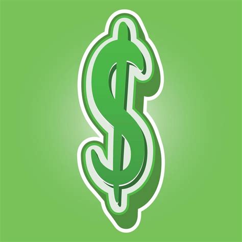 3d illustration of dollar sign 20847705 Vector Art at Vecteezy