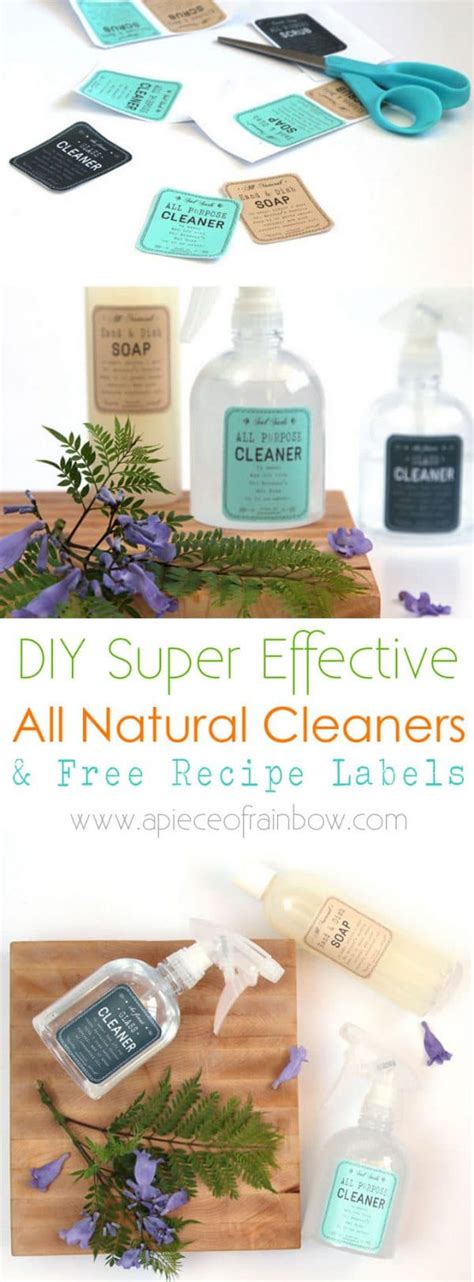 DIY Super Effective Green Cleaning Products - A Piece Of Rainbow