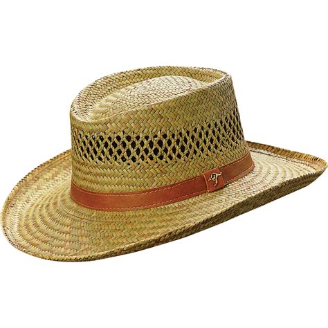 Men's Gambler Straw Hat - Natural, L/XL, Model# 383 | Northern Tool ...