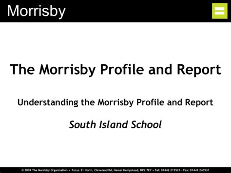 Introduction to the Morrisby Profile