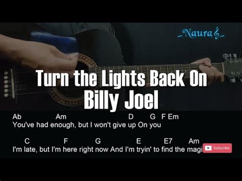 Billy Joel - Turn the Lights Back On Guitar Chords Lyrics - YouTube