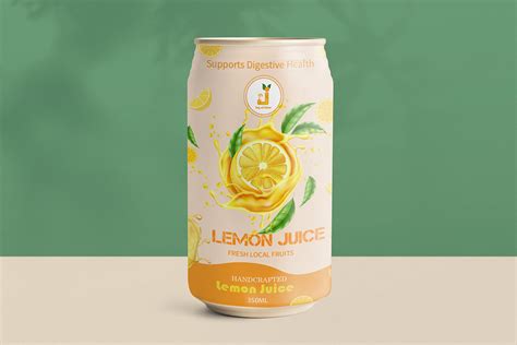 Lemon Juice can packaging :: Behance