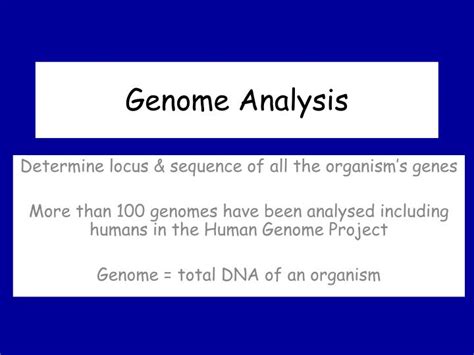 PPT - Genome Analysis PowerPoint Presentation, free download - ID:4872912