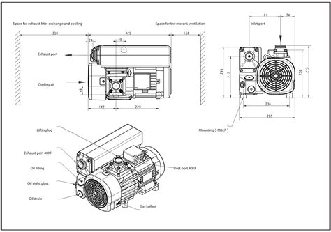 Leybold SV40 BI Single-Stage, Oil-Sealed Rotary Vane Vacuum Pumps