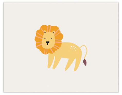 Leon the Lion Card - Greeting Cards at Louie Meets Lola