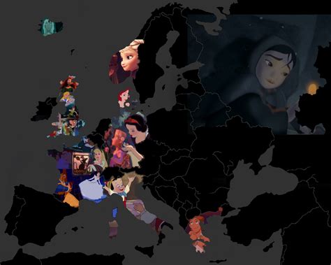 Disney movies map (Europe) - Disney Photo (36433282) - Fanpop