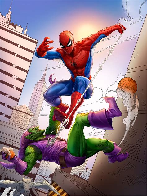 Spider-Man vs. Green Goblin on Behance