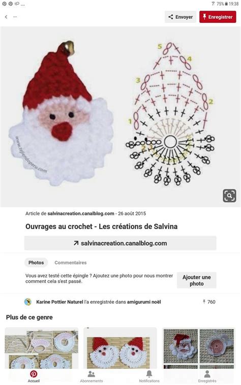 Christmas santa face applique free crochet patterns – Artofit