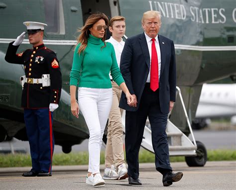 Melania Trump Ditches Heels for Stan Smiths With Green Turtleneck – Footwear News